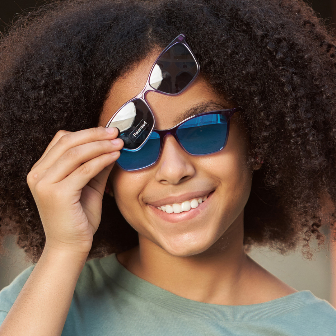 C-M-K-V2033 KIDS C7 | worn-front | Violet / Polarized