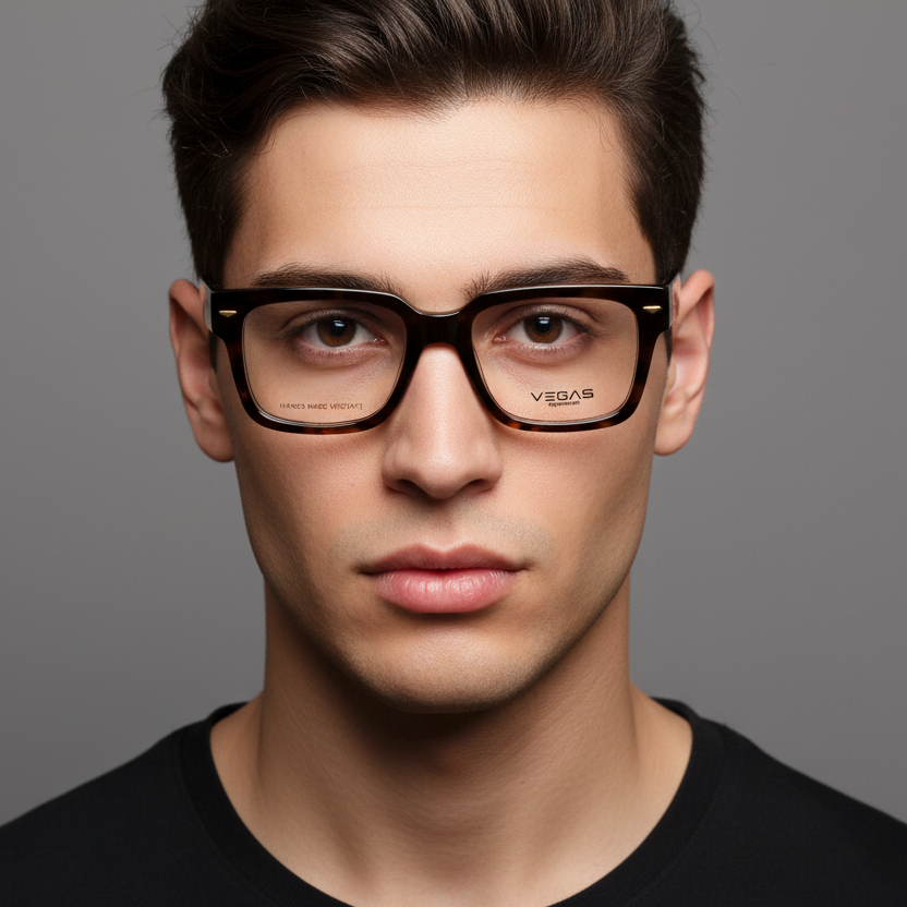 E-M-A-SPLQ73 C2 Eye | worn-front | Chocolate